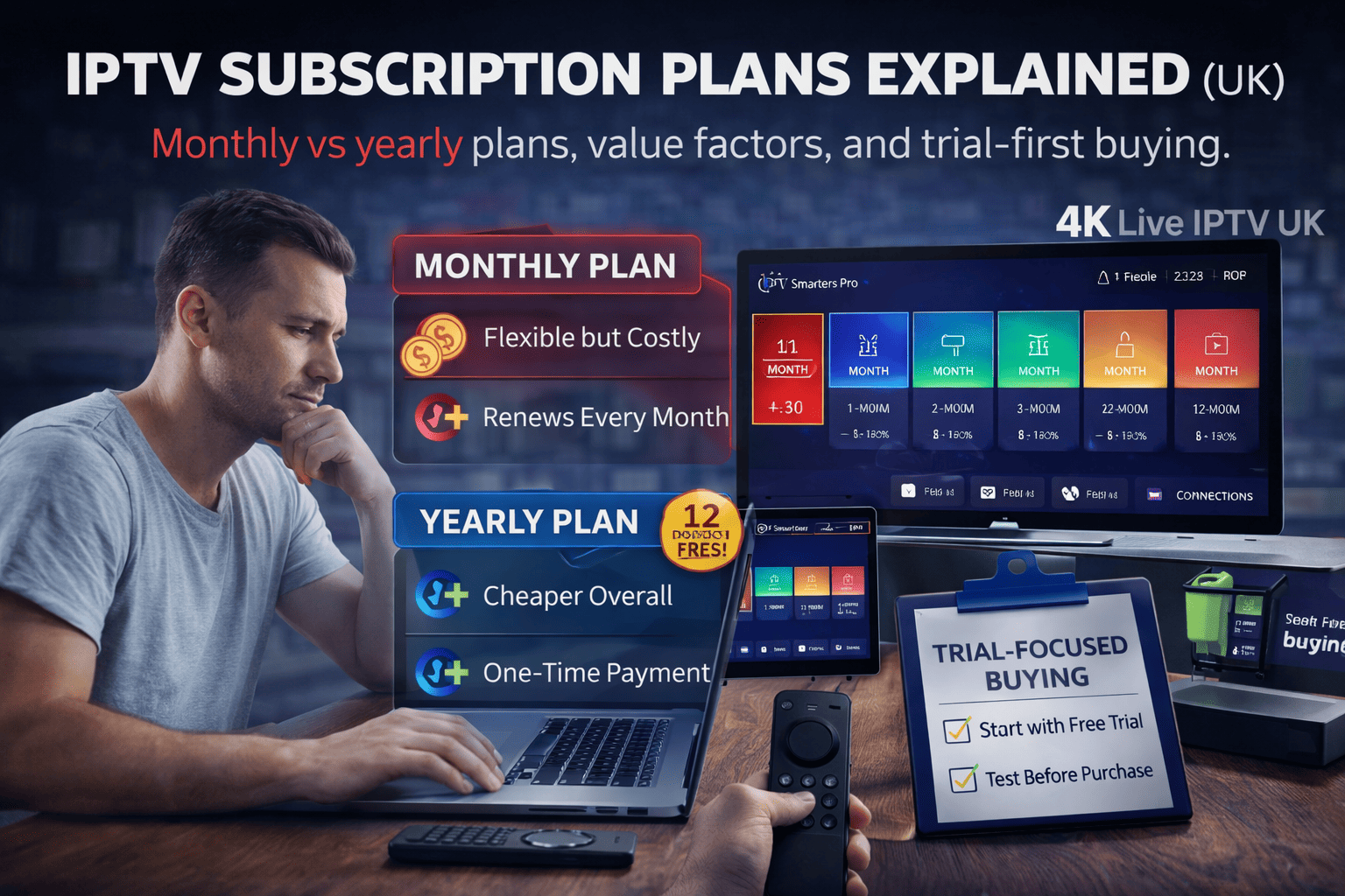 IPTV Subscription Plans Explained (UK): Monthly, Quarterly & Yearly Options – IPTV subscription UK