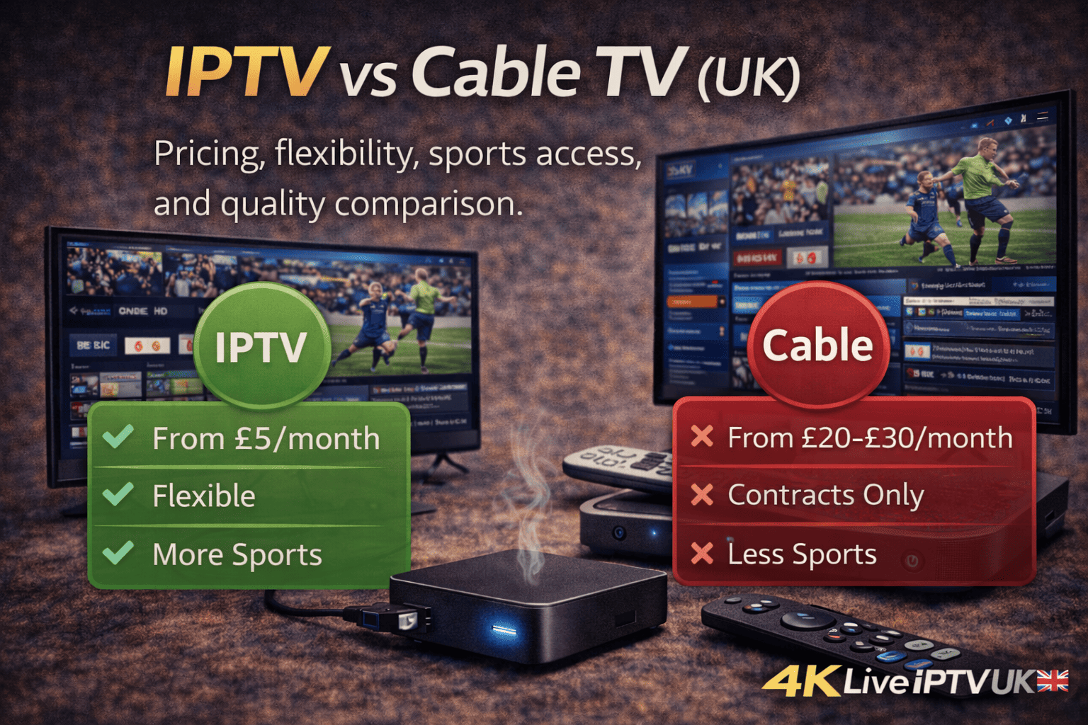 IPTV vs Cable TV (UK)