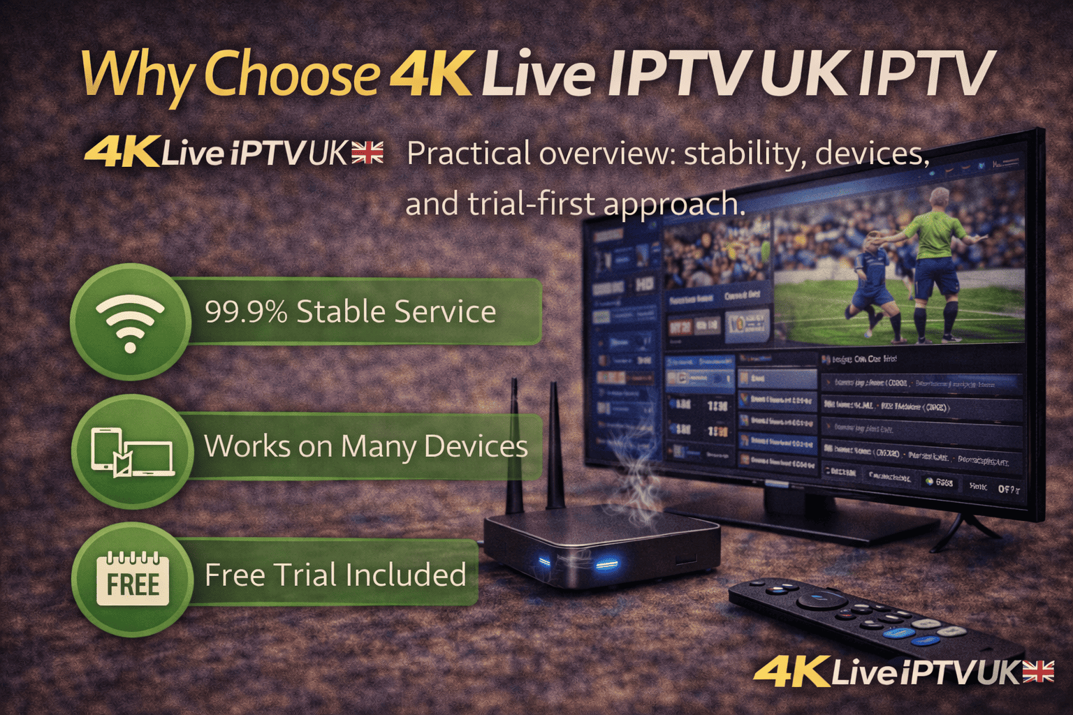 Why Choose 4K Live IPTV UK IPTV
